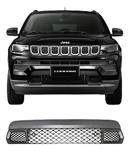 Grade Inferior Parachoque Dianteiro Jeep Compass 2021 2022 2023 2024 2025 2026 Preto 60939878