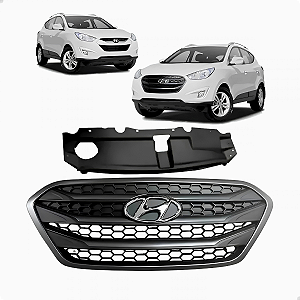 Grade Cinza Com Emblema Superior Dianteira Ix35 2011 2012 2013 2014 2015 Nova