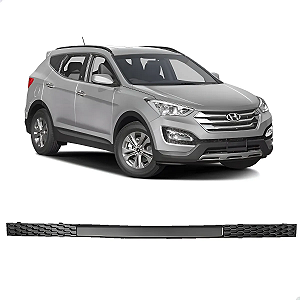 Suporte Placa Friso Parachoque Frontal Santa Fe 2013 2014 2015 2016 Preto 86529-2W000