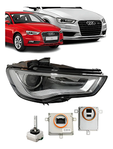 Farol Audi A3 2013 2014 2015 2016 Xenon Ld Direito Completo