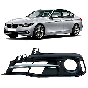 Grade Farol Milha Com Friso Bmw 320i 328i 2016 2018 Lado Esquerdo Motorista