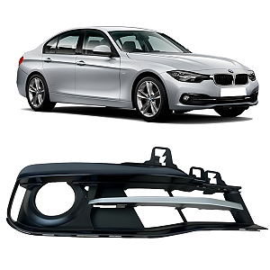 Grade Farol Milha Com Friso Bmw 320i 328i 2016 2017 2018 Lado Direito Passageiro