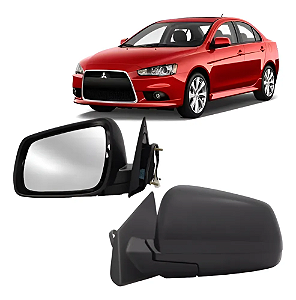 Retrovisor Elétrico Mitsubishi Lancer GT HL CVT 2009 2010 2011 2012 2013 2014 2015 2016 2017 2018 2019 Esquerdo Motorista 7632A095