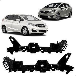 Par Guia Parachoque Dianteiro Honda Fit 2015 16 2017 18 2021