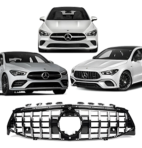 Grade AMG GTR Filete Cromado Mercedes W118 CLA200 CLA250 CLA35 AMG CLA45 AMG 2020 2021 2022 2023 2024 2025