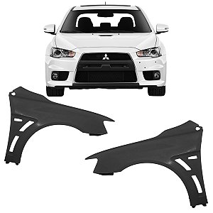 Par Paralama Dianteiro Lancer Evolution X GT HLE Ralliart 2010 2011 2012 2013 2014 2015 2016 2017 2018 2019