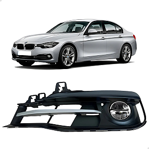 Grade Farol Milha Led Completo Bmw Serie 3 320i 328i 2016 2017 2018 Lado Esquerdo Motorista