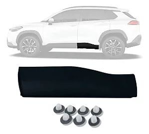 Friso Moldura Lateral Porta Traseira Corolla Cross 2021 2022 2023 2024 2025 2026 Lado Esquerdo Motorista