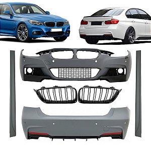 Body Kit Saida Dupla M Sport Para Bmw Serie 3 320i 330i 2012 2013 2014 2015 2016 2017 2018 Novo