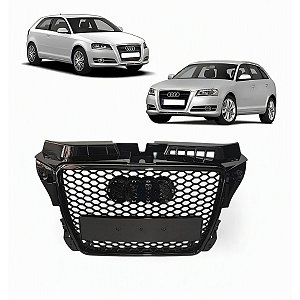 Grade Superior Dianteira Black Piano Rs3 Para Audi A3 2009 2010 2011 2012 2013 Novo