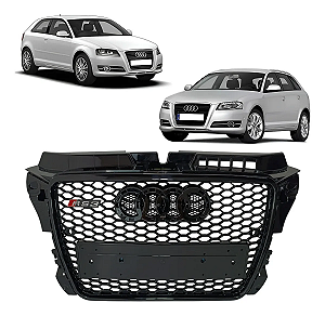 Grade Black Piano Rs3 Dianteira Audi A3 2009 2010 2011 2012 2013