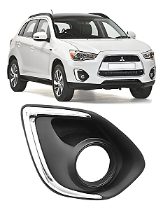 Grade Farol Milha Friso Cromado Mitsubishi ASX 2014 2015 2016 Direito Passageiro 8321A578