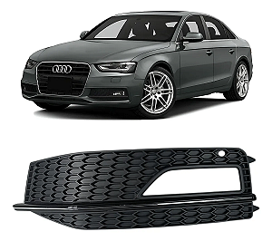 Grade Farol de Milha Dianteiro Com Friso Cromado Audi A4 2013 2014 2015 2016 Esquerdo Motorista 8KD807681L