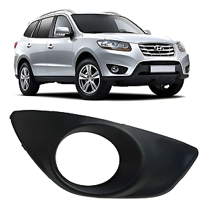 Grade Tela Moldura Milha Dianteiro Santa Fé 2010 2011 2012 2013 Direito Passageiro 865242B700