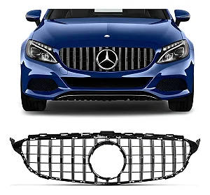 Grade Radiador Mercedes W205 C180 C300 Gt R 2015 2016 2017 2018 2019 2020 2021 Cromado