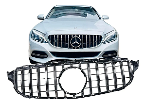 Grade Radiador Mercedes W205 C180 C300 Gt R 2015 2016 2017 2018 2019 2020 2021 Cromado
