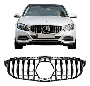 Grade Radiador Mercedes W205 C180 C300 Gt R 2015 2016 2017 2018 2019 2020 2021 Cromado