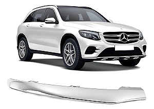 Friso Aplique Cromado Spoiler Inferior Dianteiro Mercedes GLC250 GLC43 AMG 2016 2017 2018 2019 Direito Passageiro A2538852800