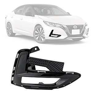 Grade Moldura Farol Milha Nissan Sentra 2022 2023 2024 Lado Direito Passageiro