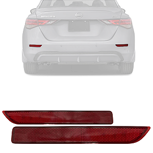PAR REFLETOR OLHO DE GATO TRASEIRO SENTRA 2023 24 2025 2026