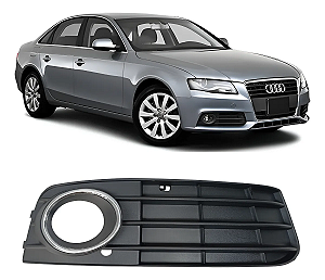 Grade Farol Milha Aro Cromado Audi A4 2009 2010 2011 2012 Direito Passageiro 8k0807681a01c