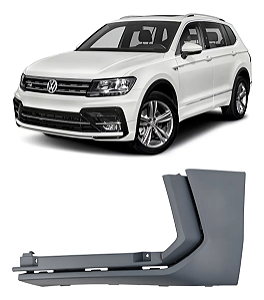 Ponteira Spoiler Inferior Dianteiro Tiguan R-Line 2018 2019 2020 2021 2022 Esquerdo Motorista 5NN853211CGRU
