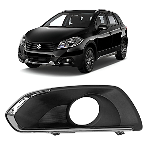Grade Moldura Farol Milha Suzuki Sx4 S Cross 2013 2016 Esquerdo Motorista
