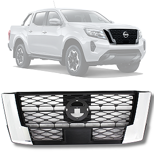 Grade Parachoque Dianteiro Nissan Frontier 2023 2024 2025 2026 Cromada