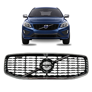Grade Parachoque Dianteiro Volvo Xc60 R Design 2018 2019 2020 2021 Cromada