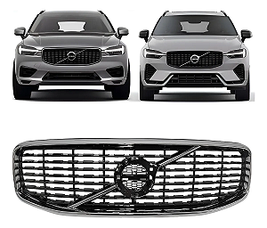 Grade Parachoque Dianteiro Volvo Xc60 R Design 2018 2019 2020 2021 Cromada