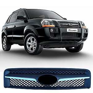 Grade Superior Dianteira Friso Cromado Tucson 2005 2006 2007 2008 2009 2010 2011 2012 2013 20214 2015 2016