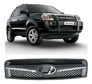 Grade Superior Dianteira Friso Cromado Tucson 2005 2006 2007 2008 2009 2010 2011 2012 2013 20214 2015 2016