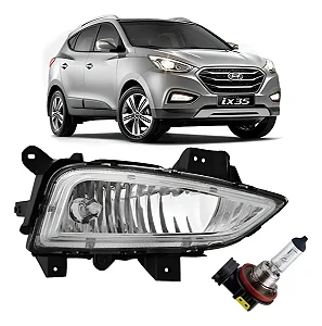 Farol Milha Auxiliar Led Neblina iX35 2015 2016 2017 2018 2019 2020 2021 Direito Passageiro