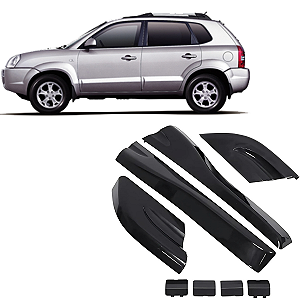 Kit Moldura Suporte Rack Teto Bagageiro Tucson 2005 2009 2010 2011 2012 2013 2014 2015 2016