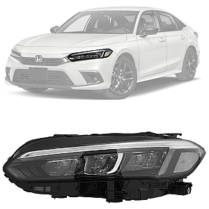 Farol Led Dianteiro Honda Civic 2023 2024 2025 Lado Esquerdo Motorista