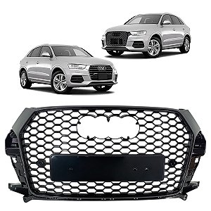 GRADE DIANTEIRA BLACK PIANO RSQ3 AUDI Q3 2016 2017 2018 2019