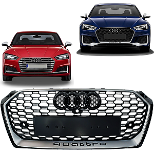 Grade Central Dianteiro Audi A5 Rs5 2017 2018 2019 Black Piano