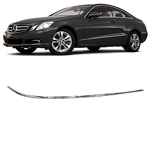 Friso Inferior Cromado Parachoque Dianteiro Mercedes Classe E E350 2009 2010 2011 2012 2013 Esquerdo Motorista