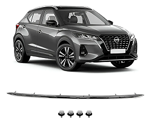 Friso Cromado Inferior Parachoque Dianteiro Nissan Kicks 2021 2022 2023 2024 Novo