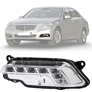 Farol De Milha Drl Led Esquerdo Mercedes E350 E550 2009 2010 2011 2012 A2128200756