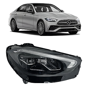 Farol Led Lado Direito Passageiro Mercedes C200 C300 C63 2022 2023 2024 2025 2026 A2069060803