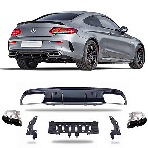 KIT DIFUSOR MERCEDES C180 C250 C300 C43 C63 2016 2019 COUPE