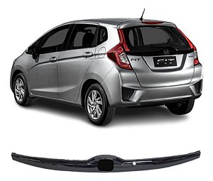 Friso Guarnição Moldura Placa Traseira Honda Fit 2015 2016 2017 2018 2019 2020 2021