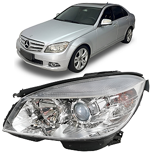 FAROL DIANTEIRO MERCEDES C180 C200 C280 2007 2011 ESQUERDO
