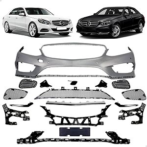 BodyKit Parachoque Dianteiro W212 AMG Sport Mercedes E250 E350 E400 2014 2015 2016