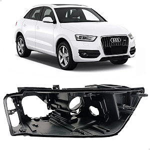 Carcaça Farol Audi Q3 2011 2012 2013 2014 2015 Direito