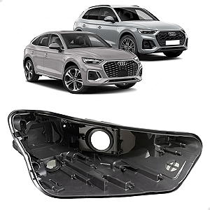 Carcaça Farol Audi Q5 2021 2022 2023 2024 Direito Passageiro