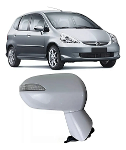 Retrovisor Elétrico Pisca Passageiro Honda Fit Ex 2006 2007 2008