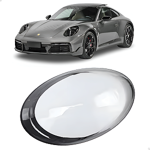 Lente Farol Porsche 911 992 Carrera 2020 2021 2022 2023 2024 Esquerdo Motorista