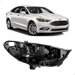 Carcaça Farol Led Fusion 2017 2018 2019 HS7Z13008AB Direito Passageiro